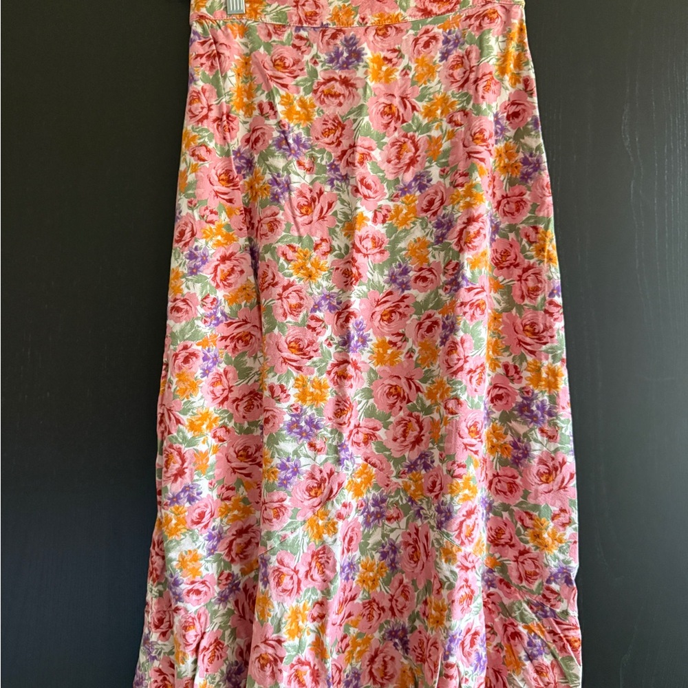 American Eagle Outfitters Floral Multicolor A-Line Skirt
